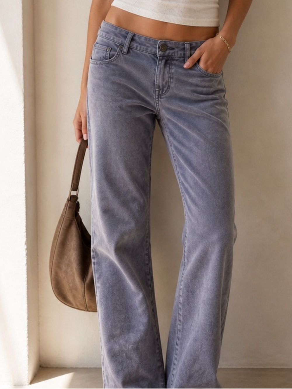 Free People Low Rise Jeans 25 Blue Straight Leg Y2K Stretch Denim